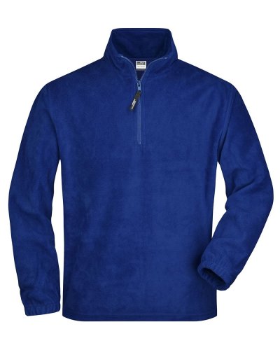 Pile uomo mezza zip anti pilling Fleece James & Nicholson Royal