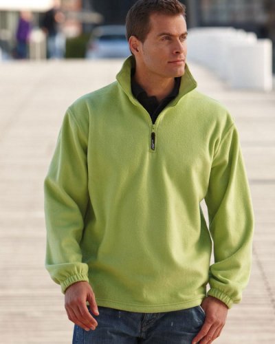 Pile uomo mezza zip anti pilling Fleece James & Nicholson