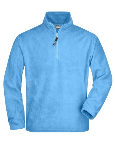 Pile uomo mezza zip anti pilling Fleece James & Nicholson