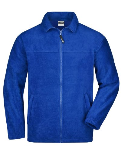 Pile uomo zip intera Fleece James & Nicholson Royal