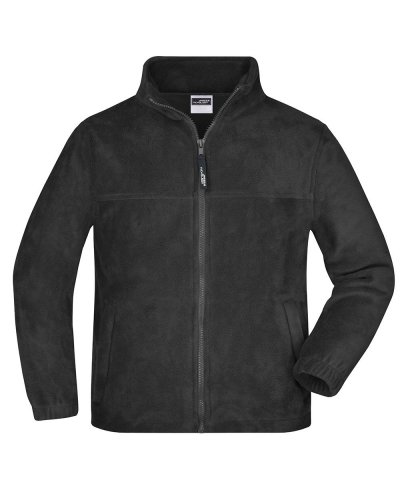 Pile bambino zip intera Fleece James & Nicholson Black