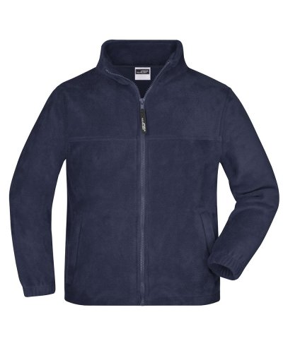 Pile bambino zip intera Fleece James & Nicholson Navy