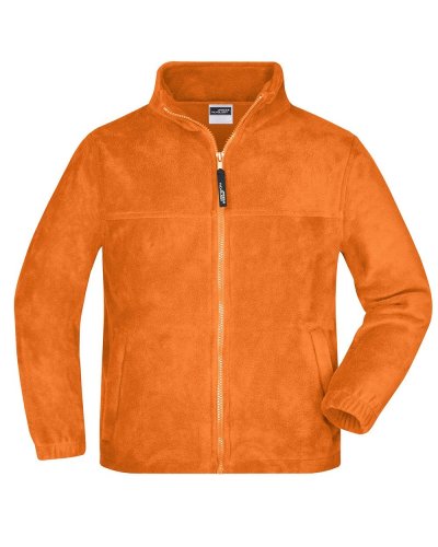 Pile bambino zip intera Fleece James & Nicholson Orange