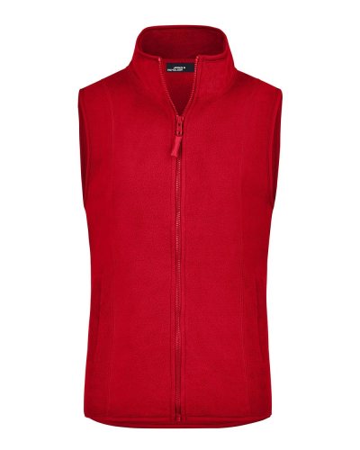 Girly Microfleece Vest Red