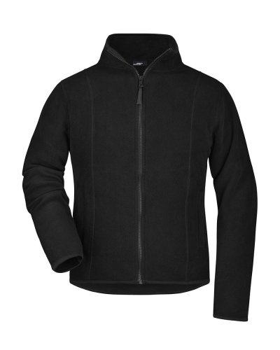 Pile donna zip intera Microfleece James & Nicholson Black