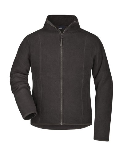Pile donna zip intera Microfleece James & Nicholson Dark Grey