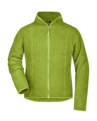 Pile donna zip intera Microfleece James & Nicholson Lime Green