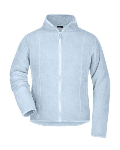 Pile donna zip intera Microfleece James & Nicholson Light Blue