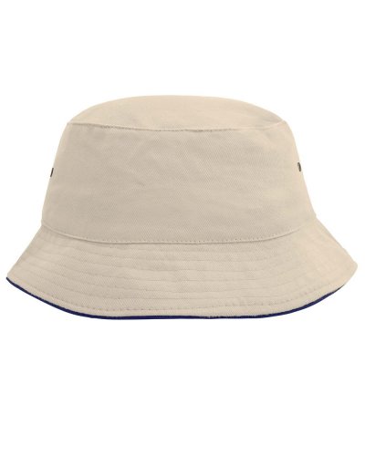 Fisherman Piping Hat Natural/Navy