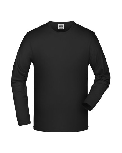 T-shirt manica lunga elastic t Black