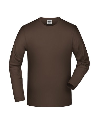 T-shirt manica lunga elastic t Brown