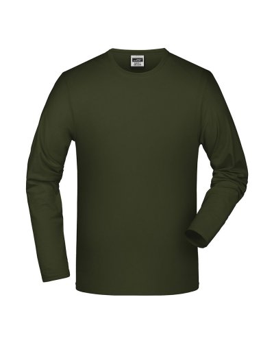 T-shirt manica lunga elastic t Olive