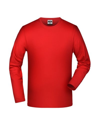 T-shirt manica lunga elastic t Red