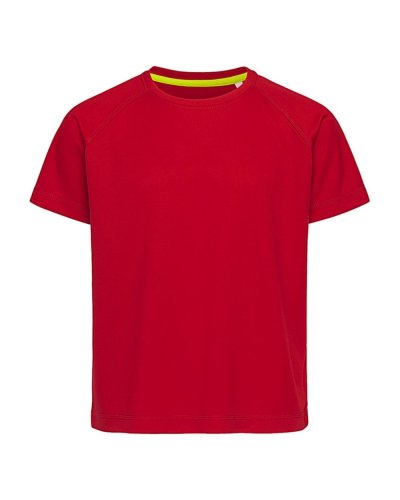 T-shirt Kids Active 140 Raglan Crimson red