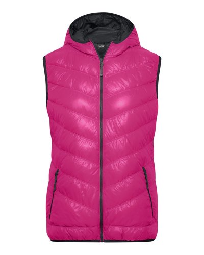Piumino smanicato donna James & Nicholson Magenta / Graphite