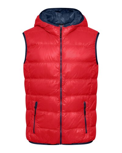 Piumino smanicato uomo James & Nicholson Red/Navy