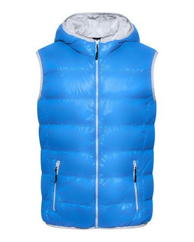 Piumino smanicato uomo James & Nicholson Blue / Silver
