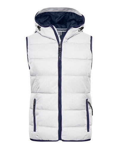 Ladies' Maritime Vest White/Navy