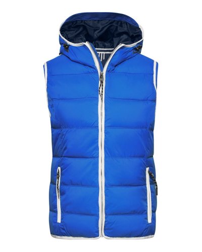 Ladies' Maritime Vest Nautic Blue/White