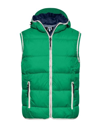 Men's Maritime Vest Irish Green/White