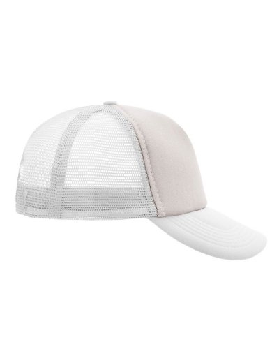 Cappellino a 5 pannelli Mesh Cap Light-grey/white