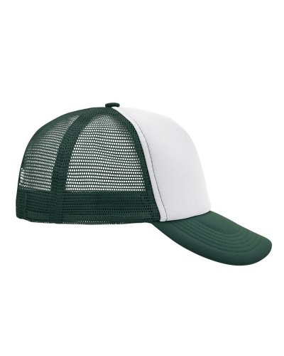 Cappellino a 5 pannelli Mesh Cap White/dark-green