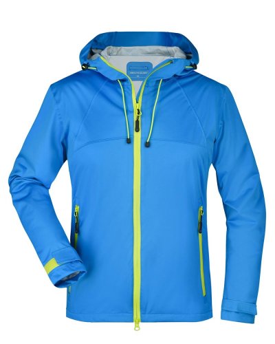Ladies' Outdoor Jacket Aqua/acid-yellow