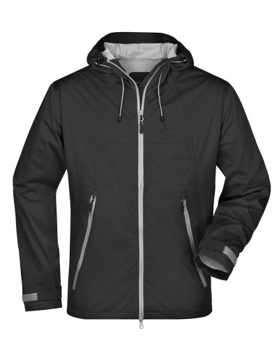 Men's Outdoor Jacket Black/Silver