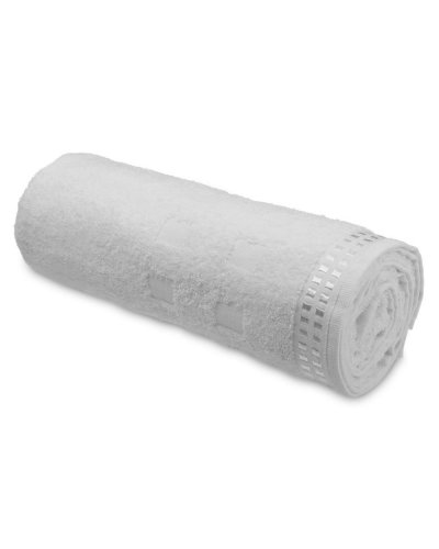 Asciugamano in spugna di cotone Ariel II Bianco
