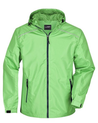 Men's Rain Jacket Spring-green/navy