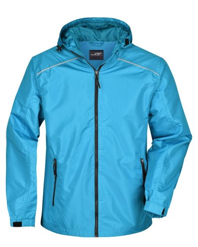 Men's Rain Jacket Turquoise/iron-grey