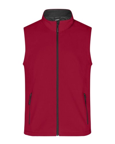 Men's Promo Softshell Vest Red/Black