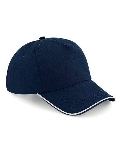 Cappellino 6 pannelli Authentic - visiera piped French navy/White