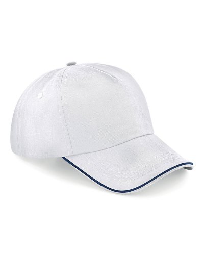 Cappellino 6 pannelli Authentic - visiera piped White/french navy