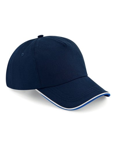 Cappellino 6 pannelli Authentic - visiera piped French navy/bright royal/white