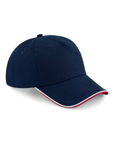 Cappellino 6 pannelli Authentic - visiera piped French Navy/Classic Red/White