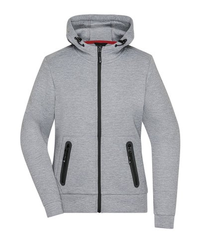 Ladies' Hooded Jacket Light melange