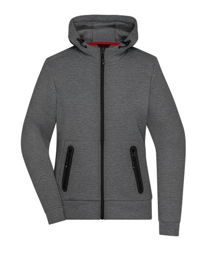 Ladies' Hooded Jacket Dark-Melange