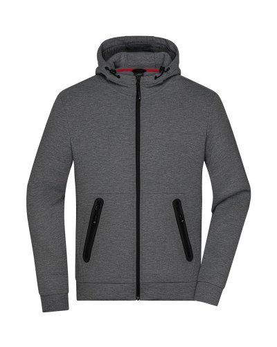 Men's Hooded Jacket Dark-Melange