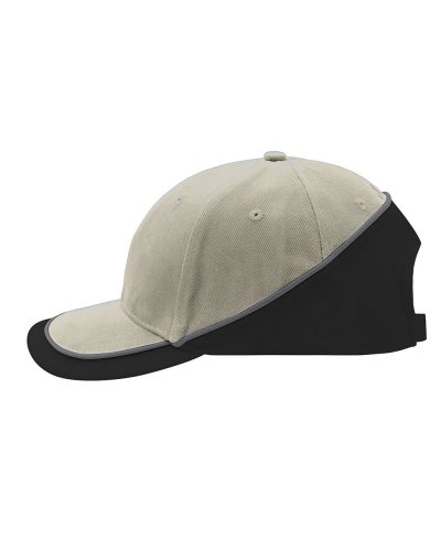 Cappello 6 pannelli turbo piping Beige/black/darkgrey