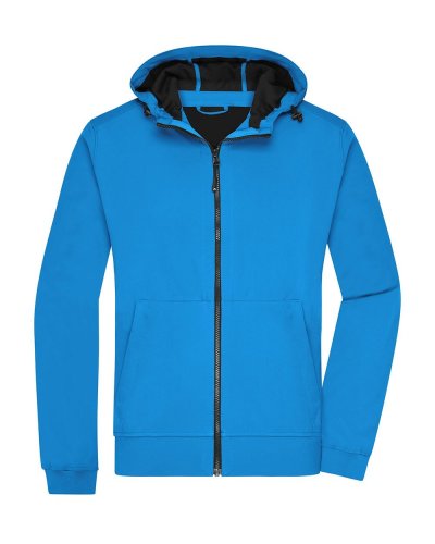 Men's Hooded Softshell Jacket Blue/black