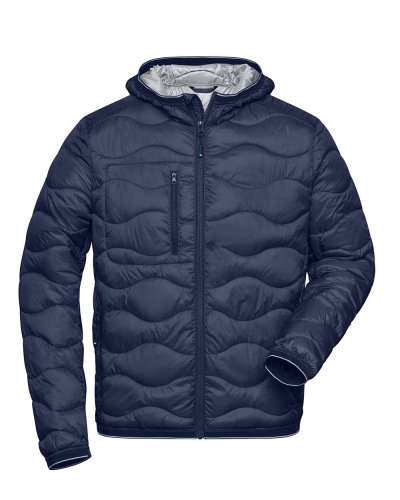 Men's Padded Jacket Navy/Silver