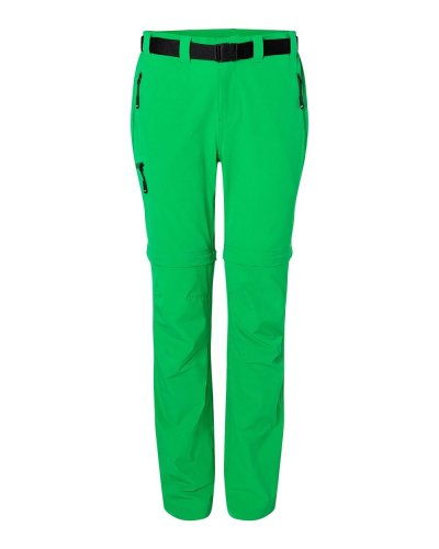 Pantaloni donna da trekking trasformabili James & Nicholson Fern Green