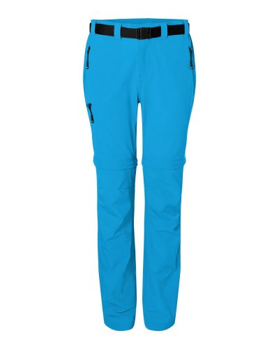 Pantaloni donna da trekking trasformabili James & Nicholson Bright Blue