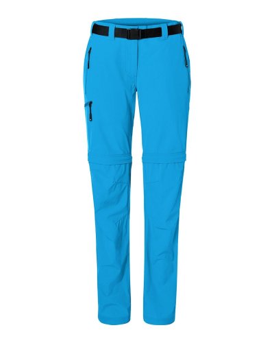 Pantaloni uomo da trekking trasformabili James & Nicholson Bright Blue