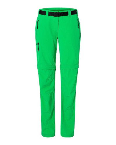 Pantaloni uomo da trekking trasformabili James & Nicholson Fern Green