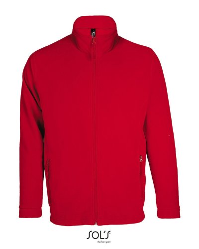 Giacca uomo in Micropile con cerniera Rosso