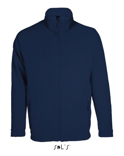 Giacca uomo in Micropile con cerniera Blu Navy