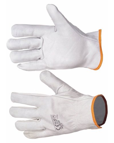 Handschuh mit Handfläche und Handrücken aus Rindsleder