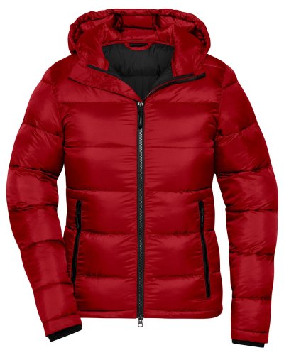 Ladies Padded Jacket Red/Black